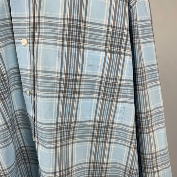 George Classic Fit Light Blue & Gray Long Sleeve Button Down Size 2XL (50-52) - Picture 2 of 7